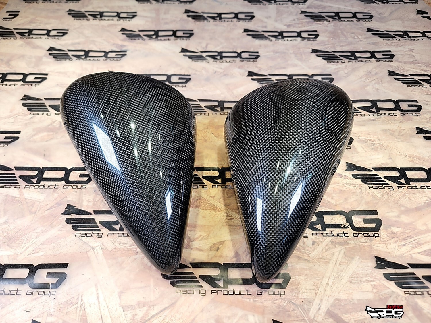 RPG WRC Plain Carbon Mirrors for 93-01 Subaru Impreza GC WRX STi GC8 GF8 99 00