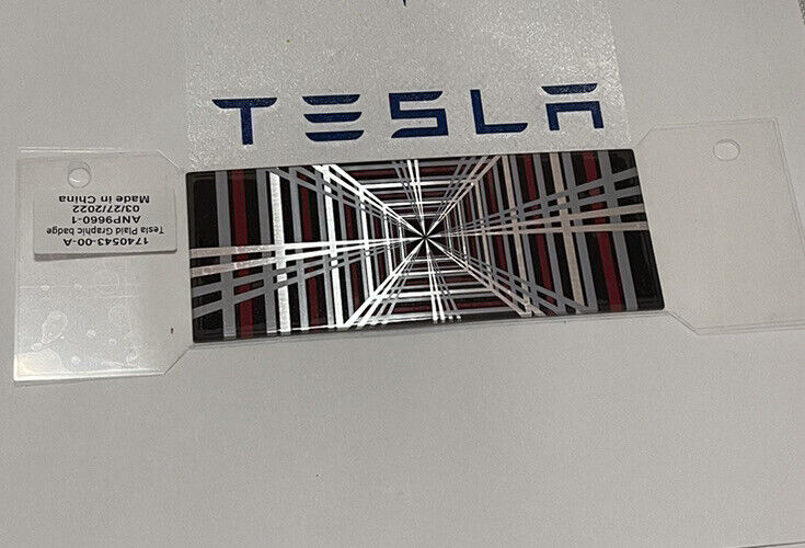 Tesla Plaid Badge Genuine OEM Model S and Model X Brand NEW