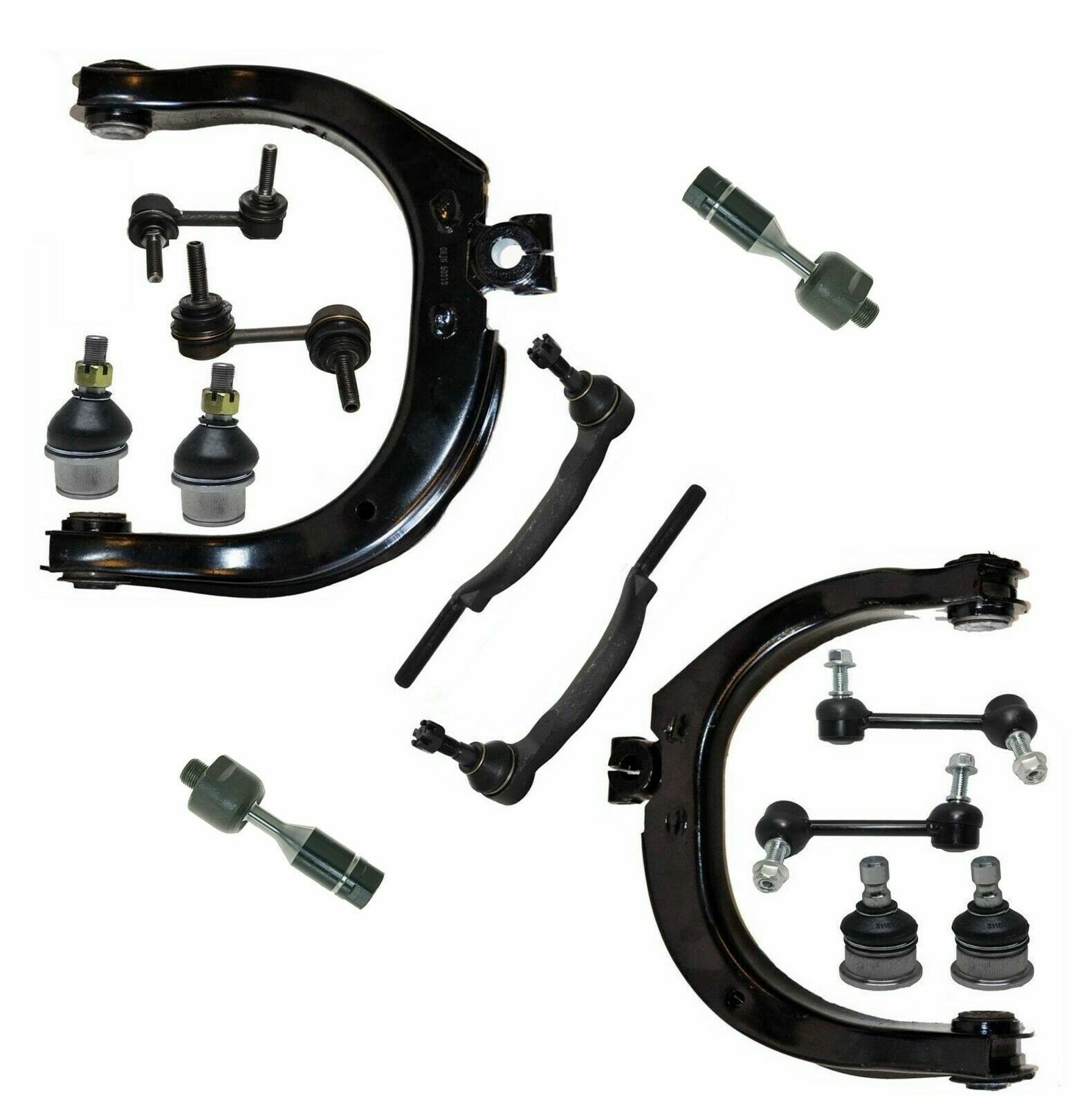 Complete 14Pc Suspension Kit for Trailblazer Envoy Bravada Ascender 02-03