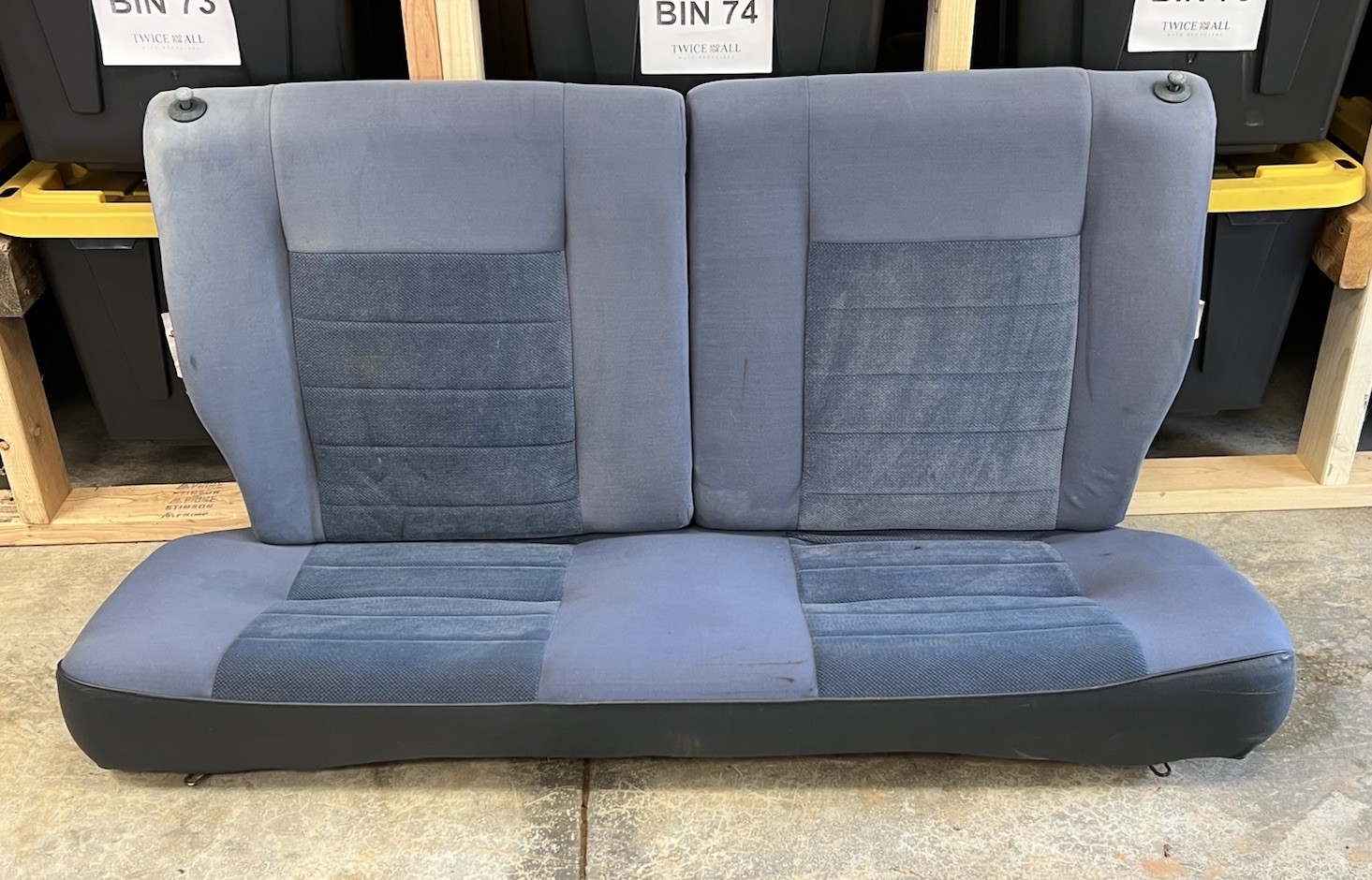 1988-1991 Honda Civic EF Hatchback Rear Seat Set UPPER LOWER Blue