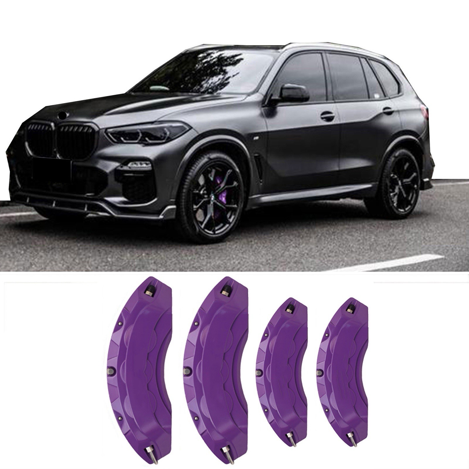 4pc Purple Aluminum Brake Caliper Covers Front Rear for BMW X5 Accessories