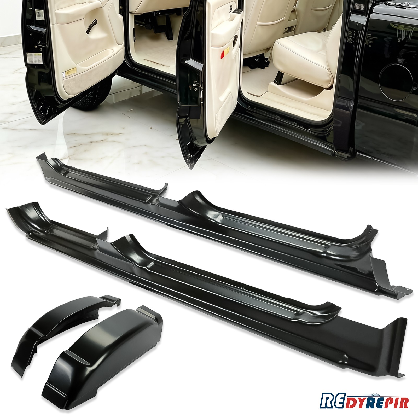 For 99-07 Chevy Silverado/GMC Sierra Rocker Panels & Cab Corners 4 Door Crew Cab