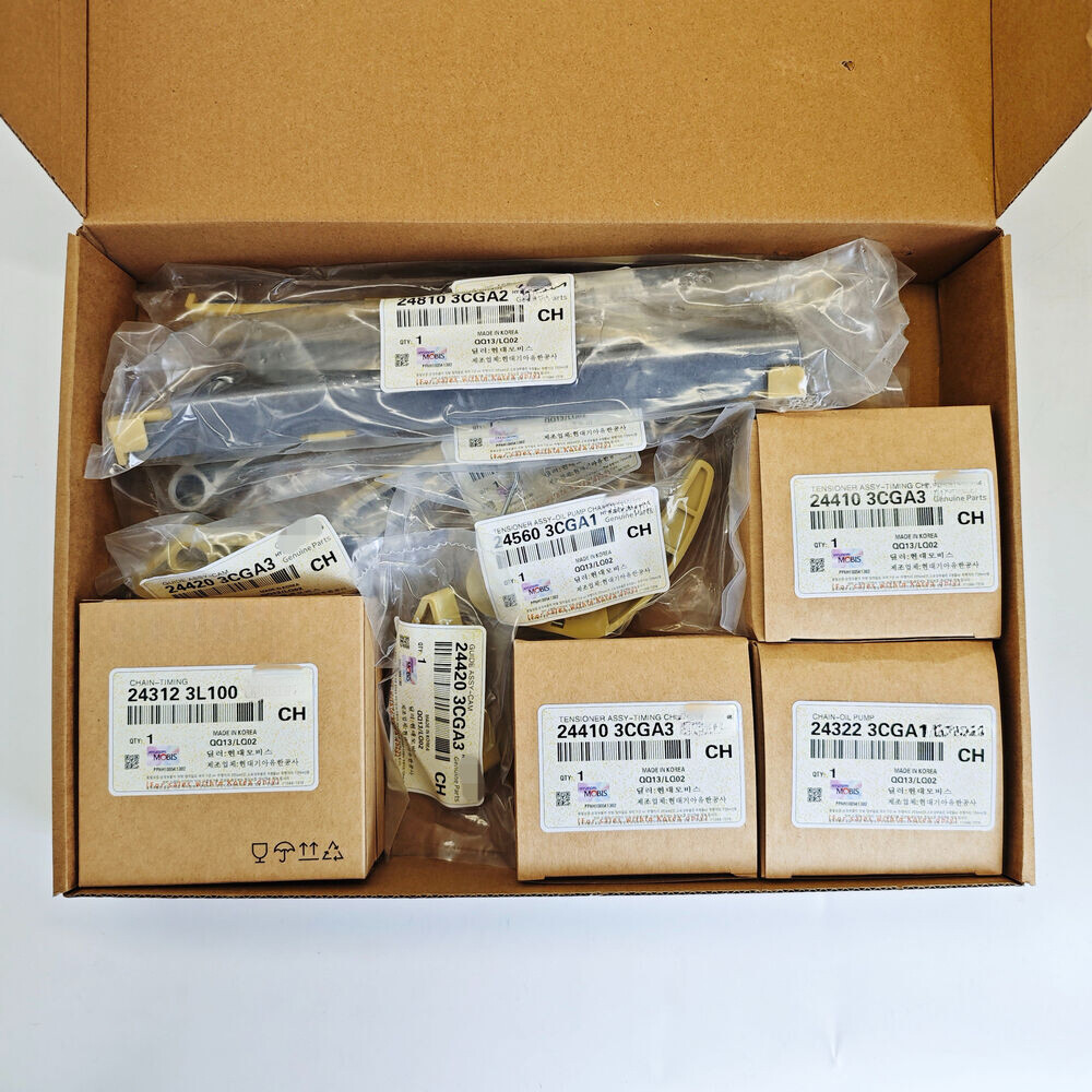 NEW OEM 12X Engine Timing Chain Kit for Santa Fe Sorento Azera Genesis 3.3L 3.8L