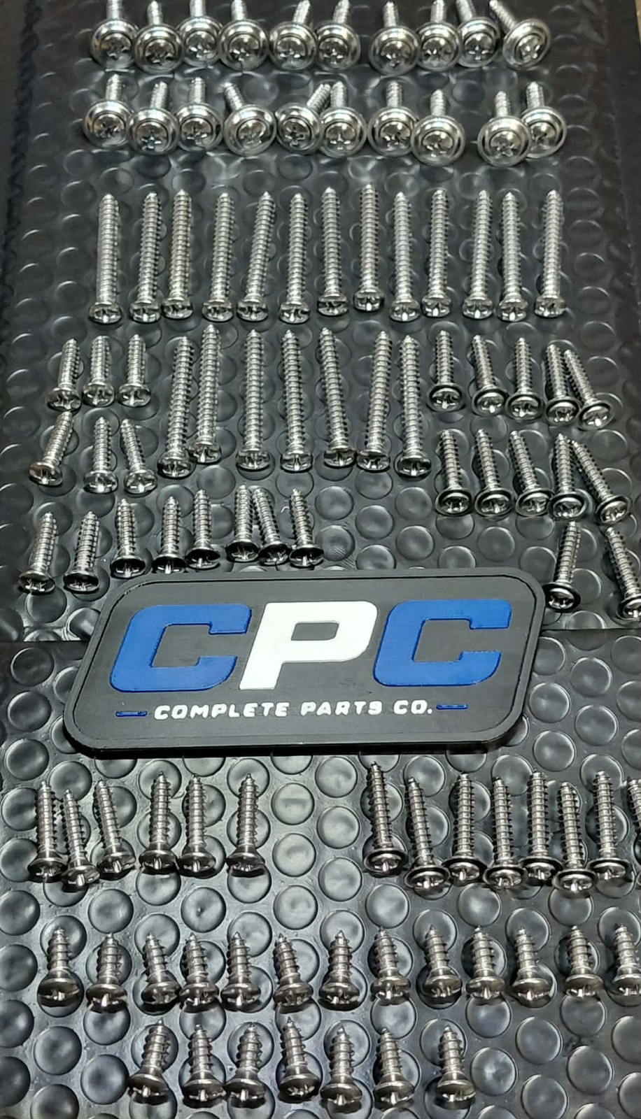 1988-1989 GMC K2500 100 Chrome Interior Screws Door Dash Trim Headliner Bezel