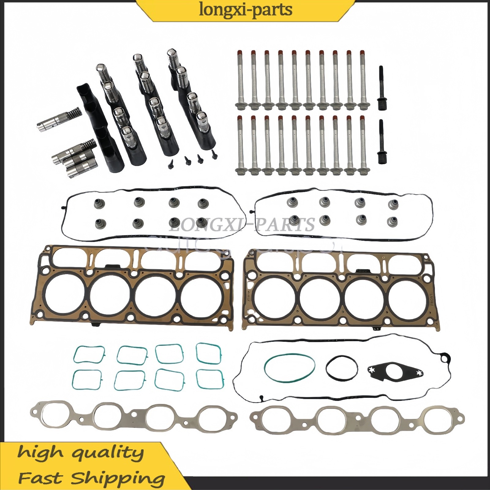 Head Gasket Set Bolts Lifters Kit For 2014-2022 Chevrolet Tahoe GMC Sierra Yukon