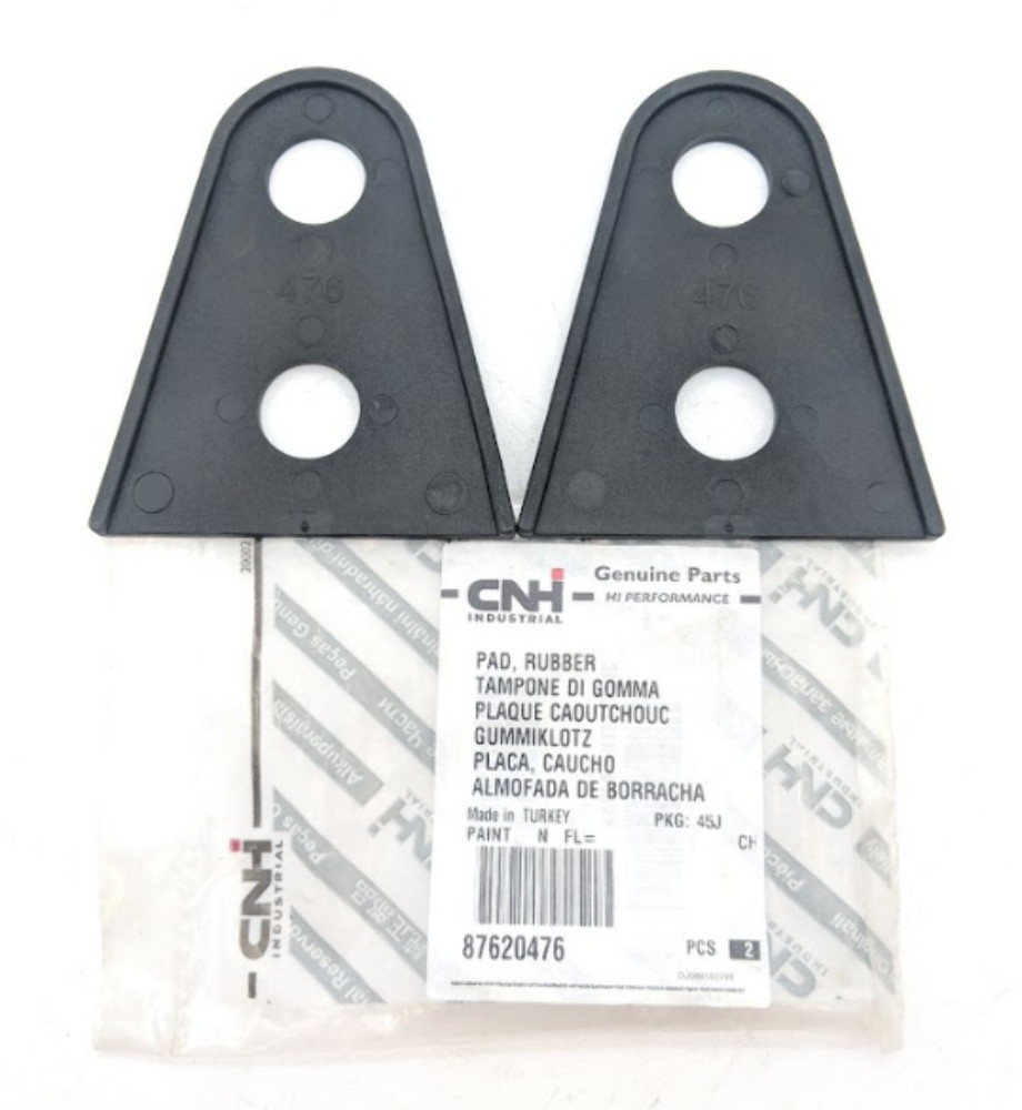 QTY 2 | CNH New Holland Rubber Pad 2005-2015 Excavator E135B E160 OEM 87620476