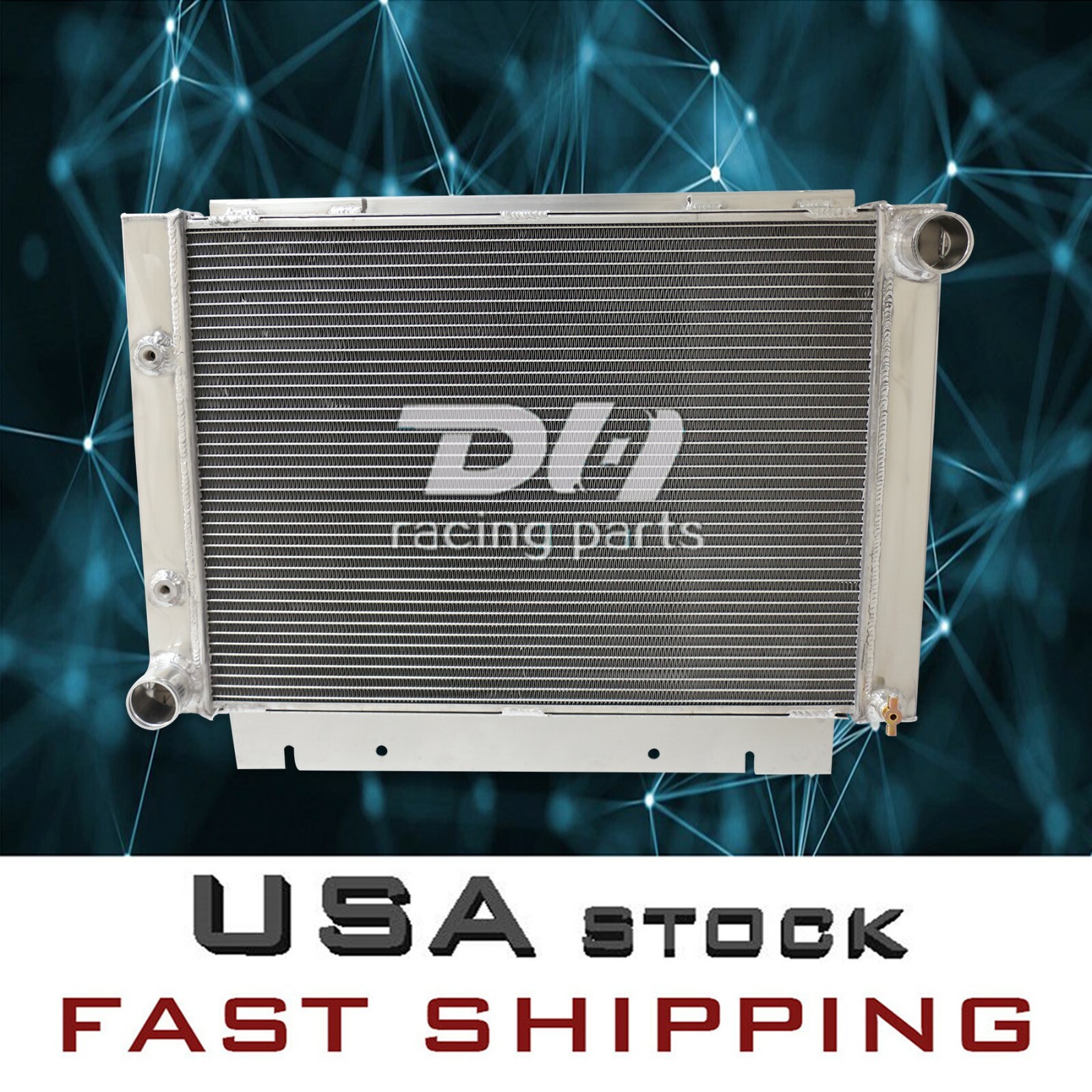 Aluminum 4Row Radiator For 1960-61-62-1963 Ford Galaxie 500 L6 V8 3.3-7.0L #6063