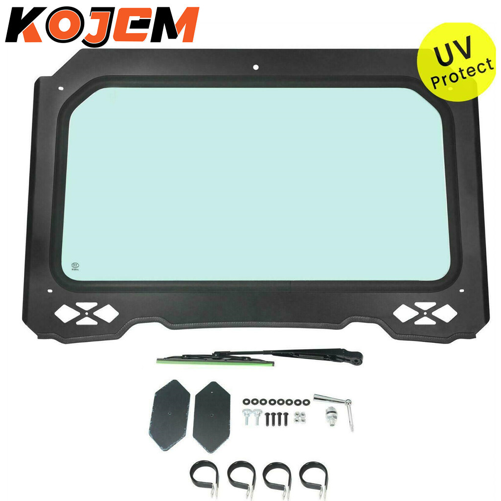KOJEM Front Glass Full Windshield For Polaris RZR 900 / XP 1000/XP Turbo 14-18
