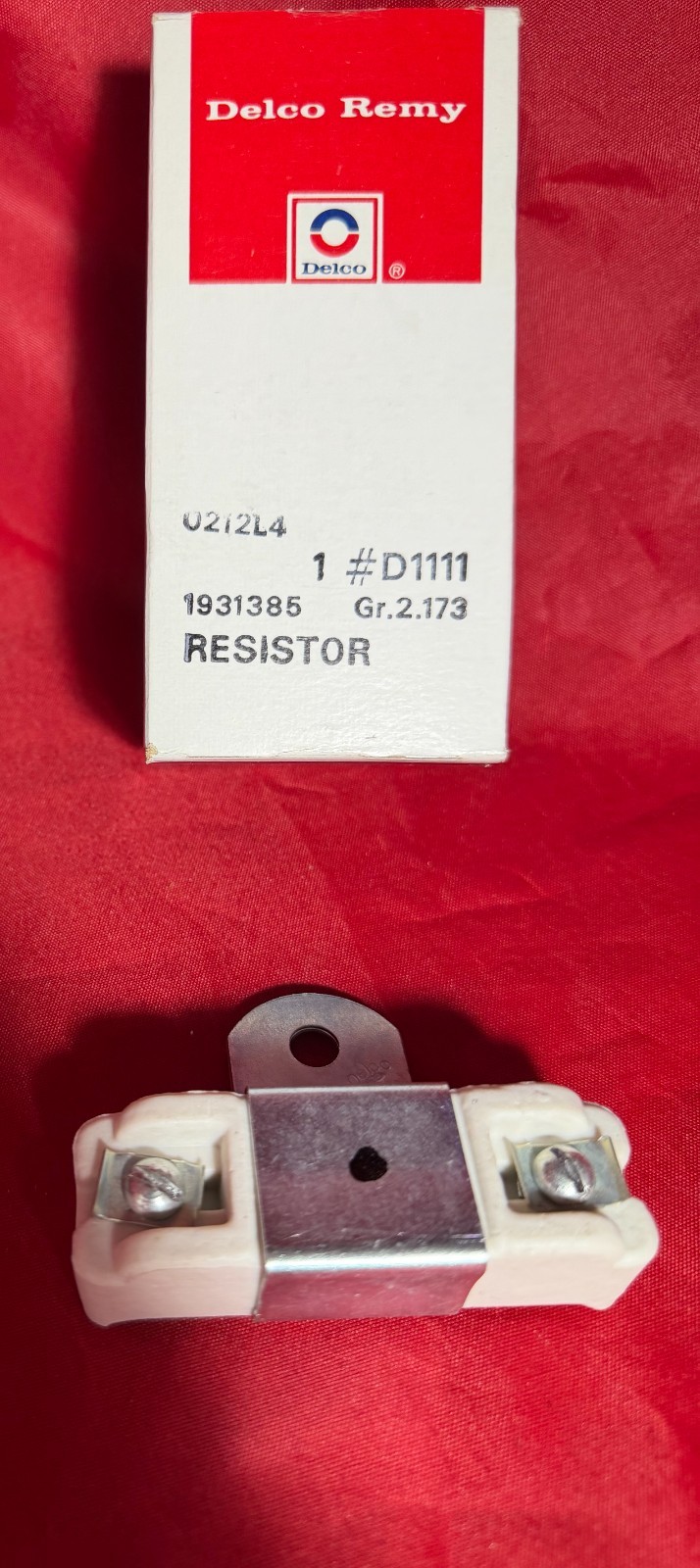 NOS 1955-1964 Corvette Chevy Ignition Ballast Resistor D1111 1931385