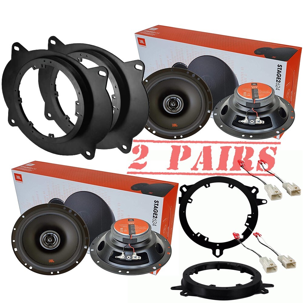JBL Stage2 Front and Rear Door Car Speaker Upgrade for 2007-2018 Toyota Tundra