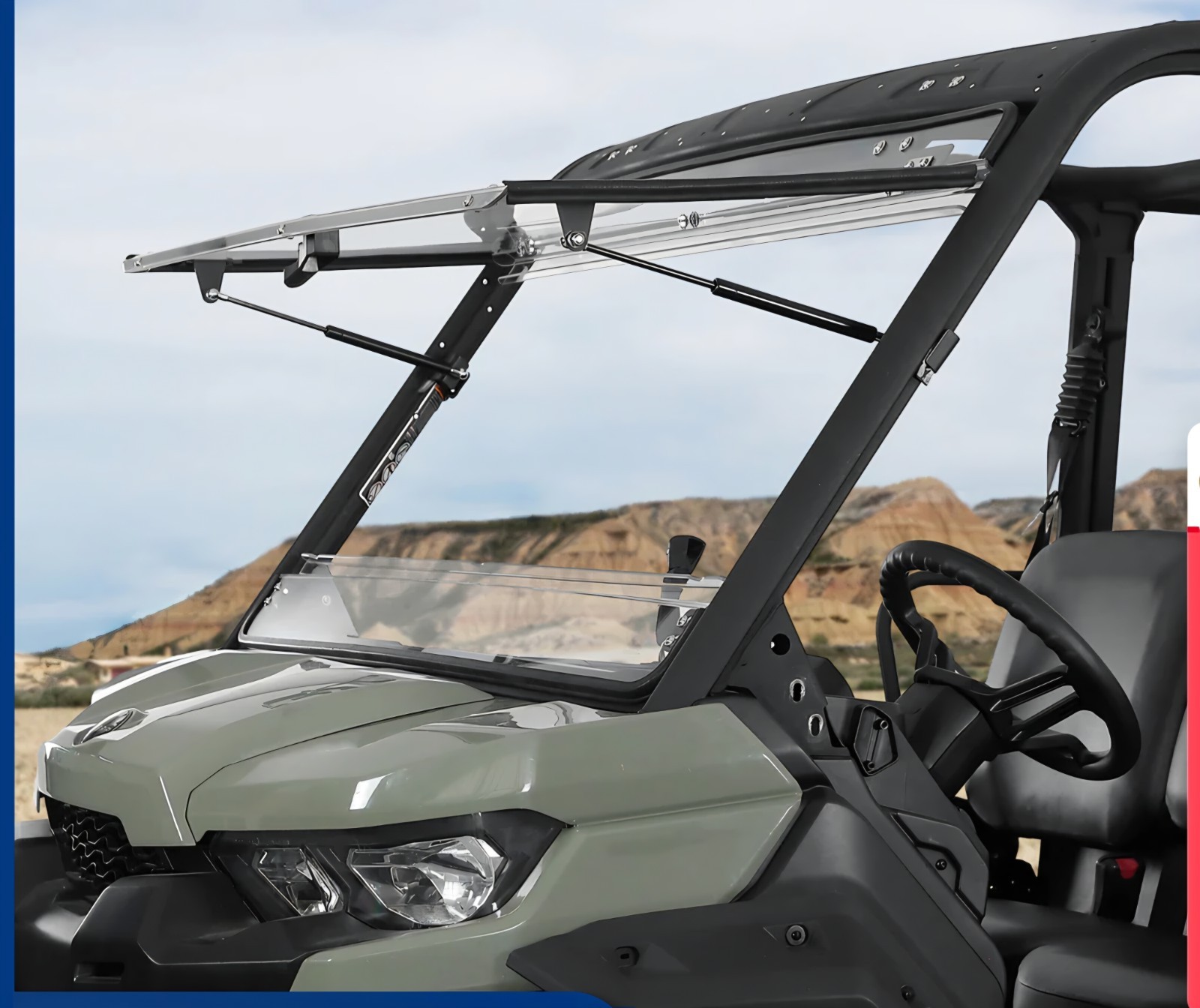 2-in-1 Flip Windshield 1/5