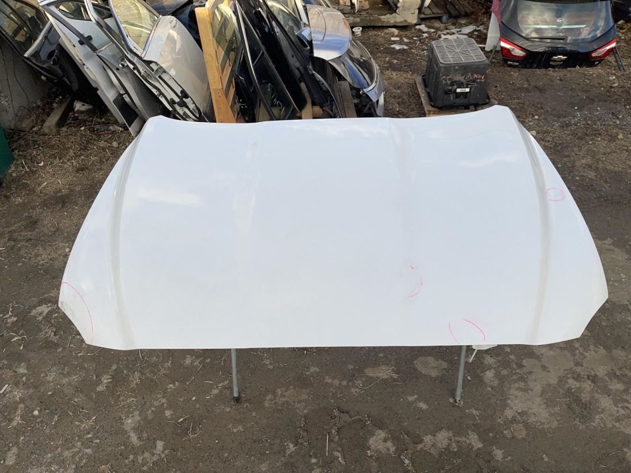 2017-2020 Jaguar F-Pace Hood White Has Some Dents 