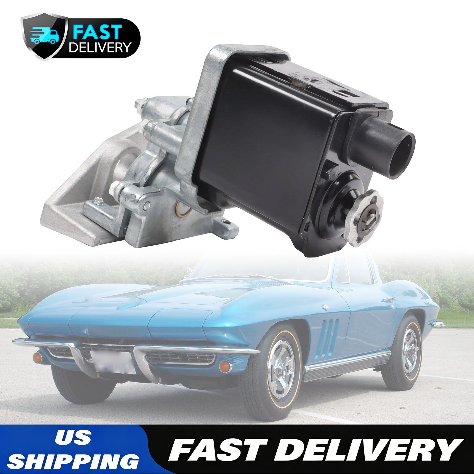 For 1963-67 Chevrolet Corvette Left Driver Side Headlight Rotation Motor 5045375