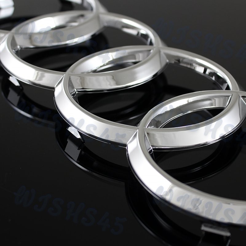 Chrome Grill For Rings Front Hood A1 A3 A4 S4 A5 S5 A6 S6 SQ7 Badge Emblem New