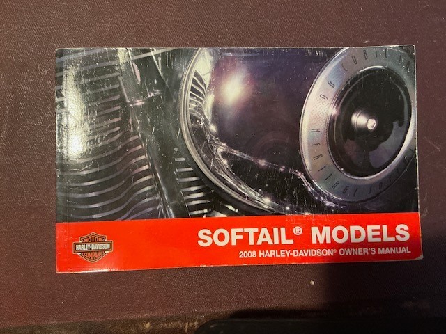 2008 Harley Davidson Softail Models OEM Owner\'s Manual 99469-08 USED