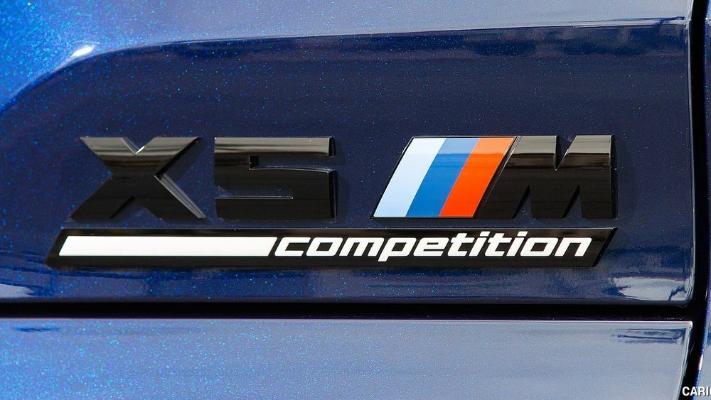 BMW Genuine F95 X5 M Competition Black Rear Trunk Emblem Lettering Decal Badge