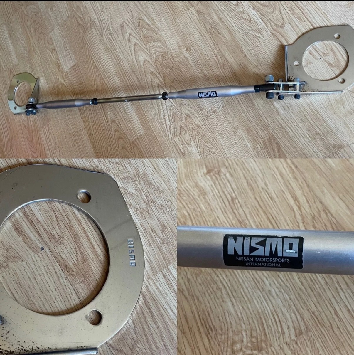 NISMO OLD LOGO STRUT TOWER BAR BRACE R31 SKYLINE GTS RARE HKS CUSCO JDM WHEEL