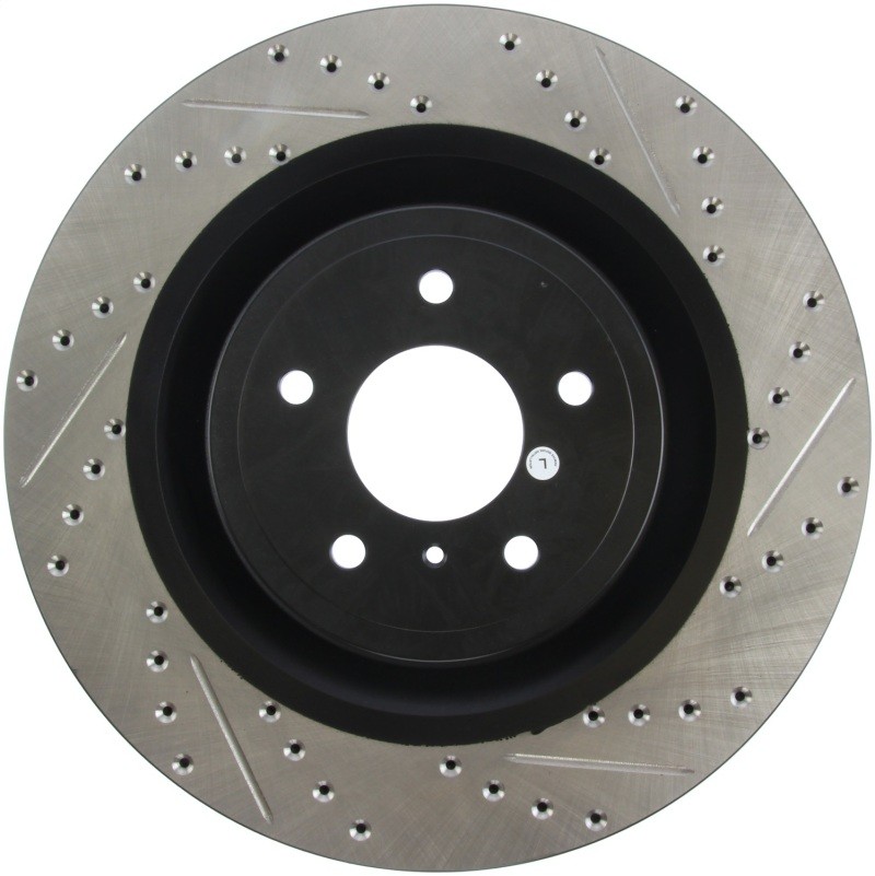 StopTech SportStop Drilled and Slotted Front Left Rotor for Infiniti G37 &