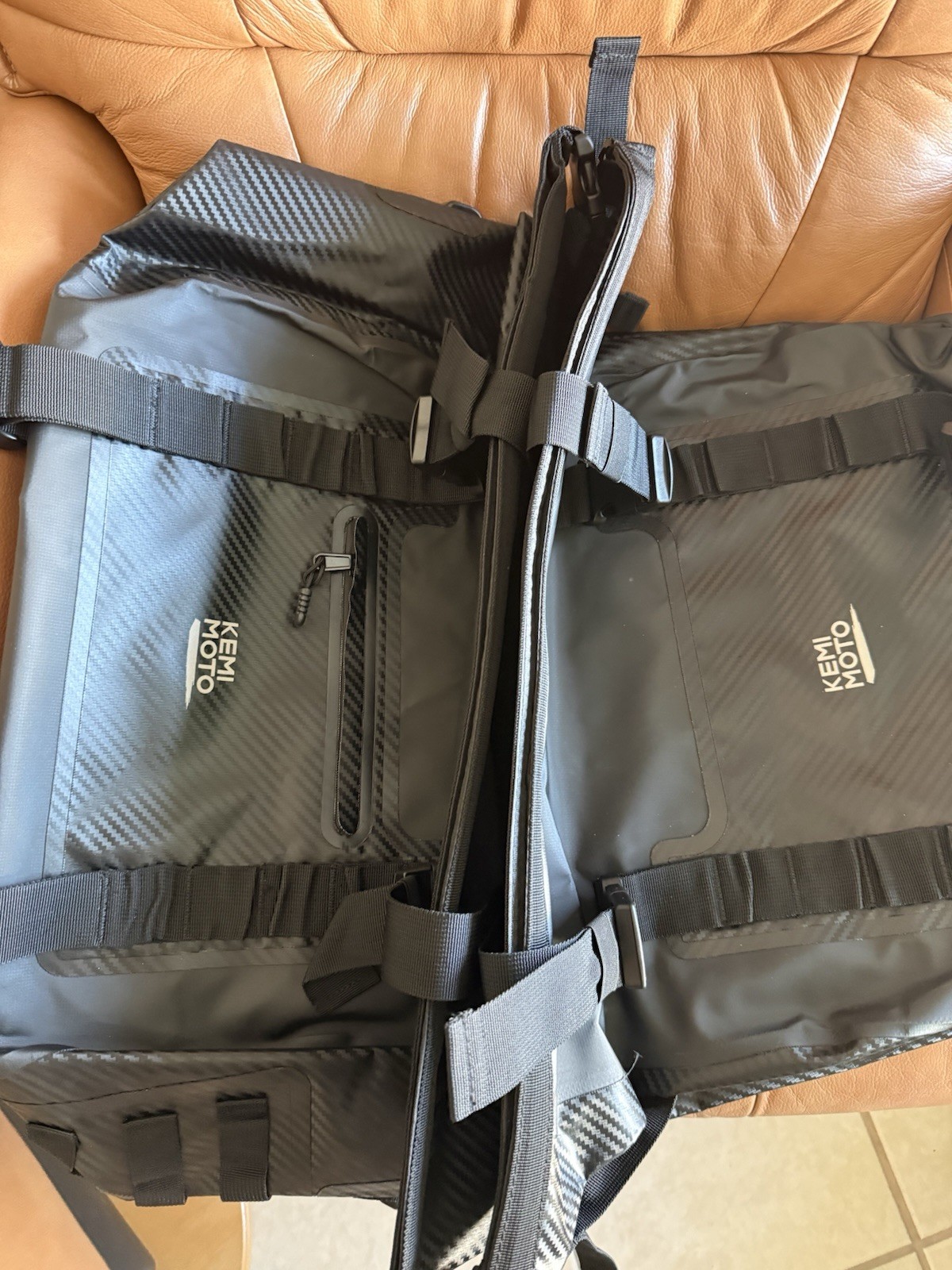 KEMIMOTO PVC Water Resistant Saddle Bag, 50L Of Storage- New