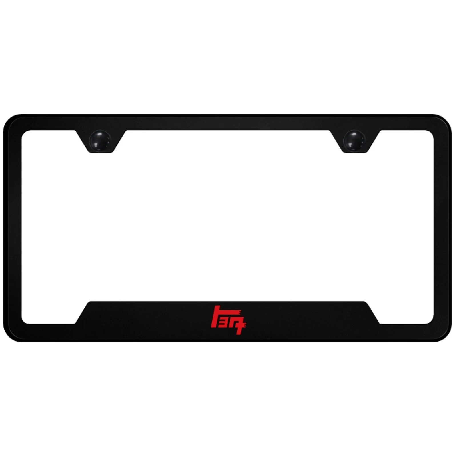 Toyota TEQ Logo Cut-Out License Plate Frame (Black)