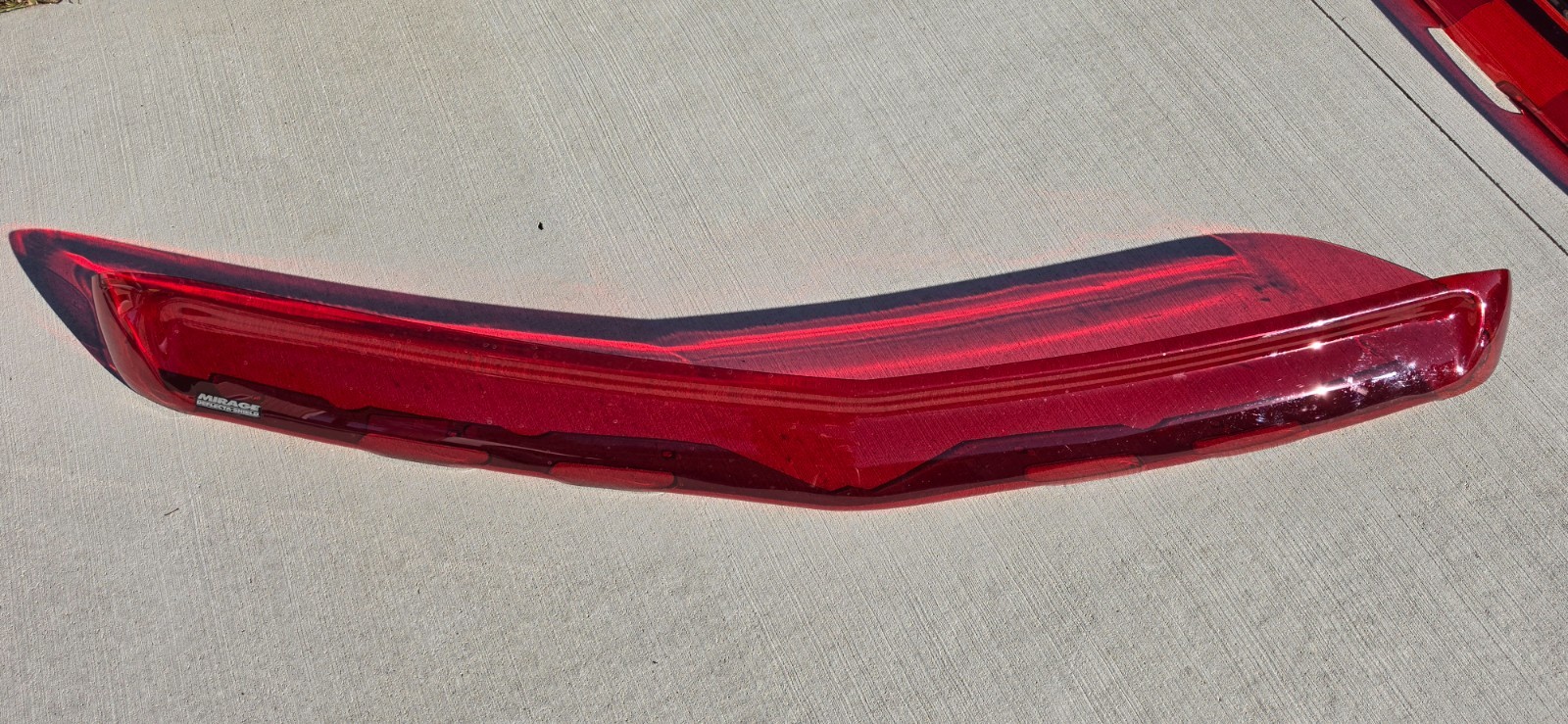 Red Deflecta-Shield Mirage Hood Bug Guard Chevy C/K 88-98 94 95 96 97