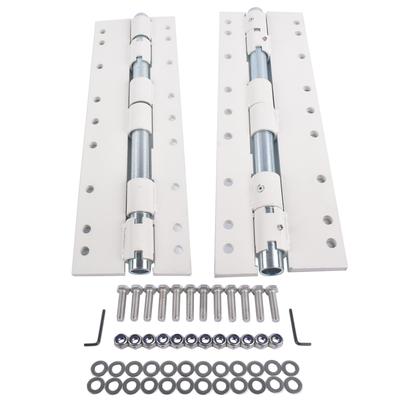 2x Swing Away Brackets RV Extension Brackets White Replace for Electric Jacks