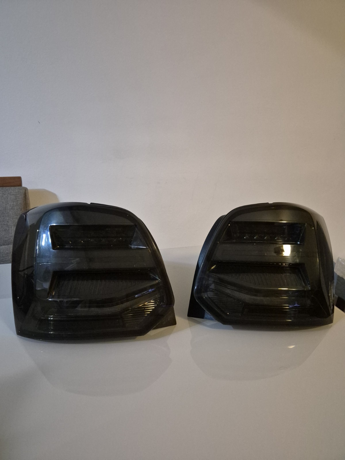 lanternas traseiras de LED barra de LED fumaça para VW Polo V 2009-2017...