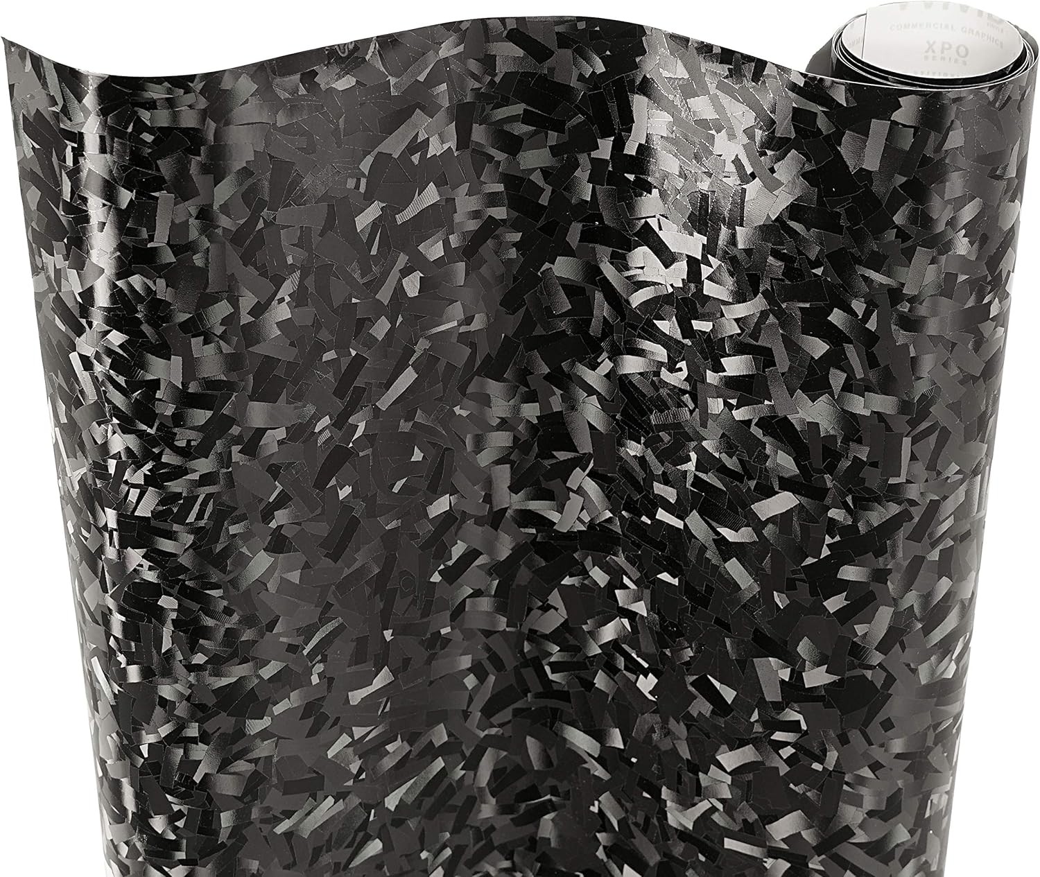 Forged Composite Carbon Patternless Car Vinyl Wrap Roll (6ft x 5ft, Black) Forged Composite Carbon Patternless Car Vinyl Wrap Roll (6ft x 5ft, Black)