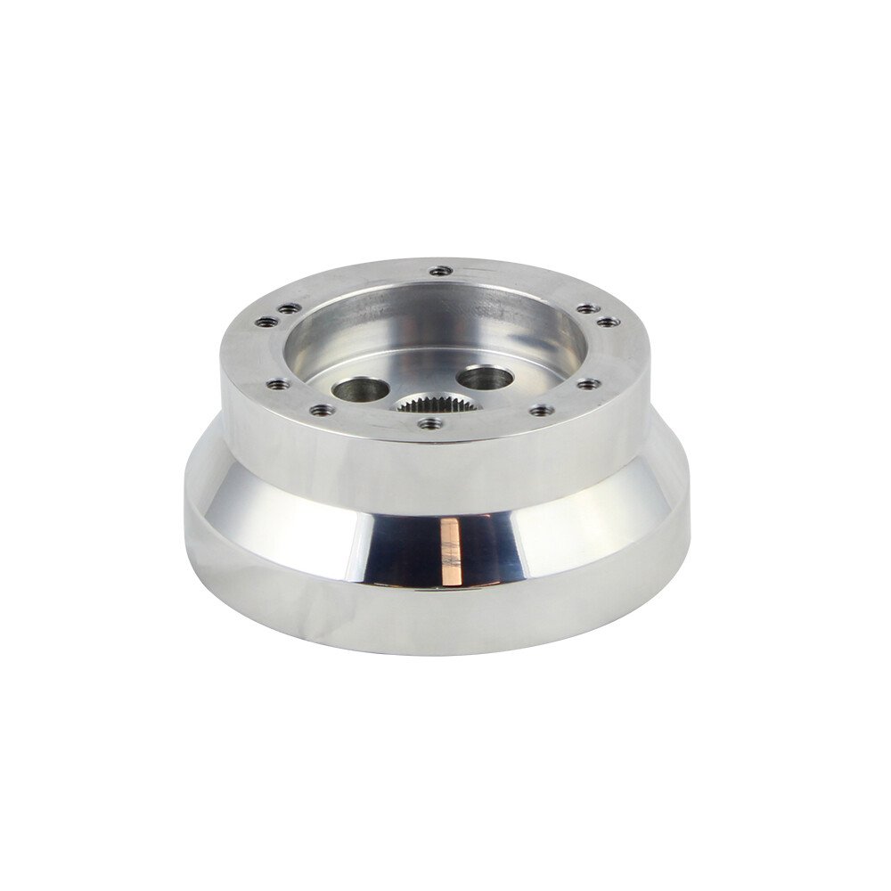 5 & 6 Hole Steering Wheel Polished Short Hub Adapter, Ididit, GM, Chevy