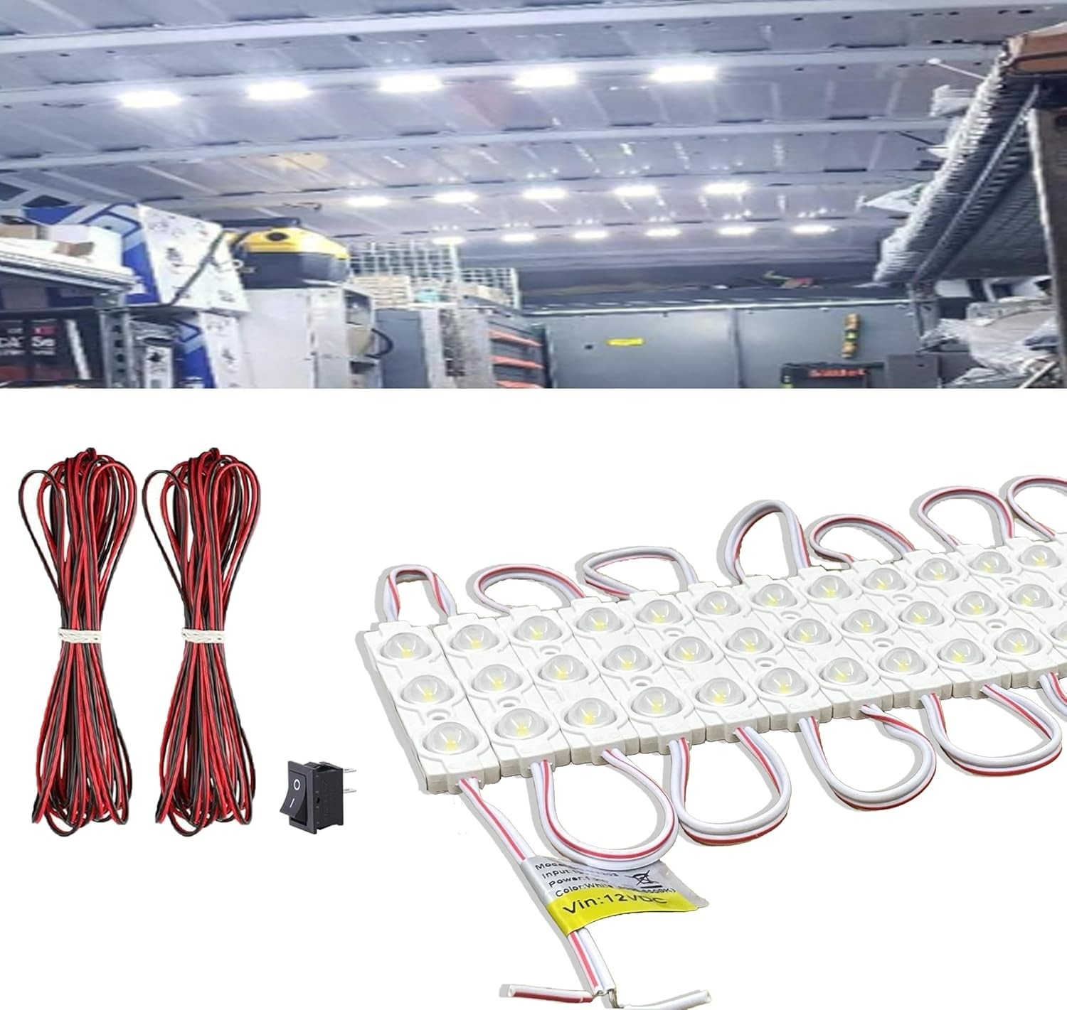 120 LED Van Interior Light Kits 12V LED Interior Light for Car Trucks Cargo Boat