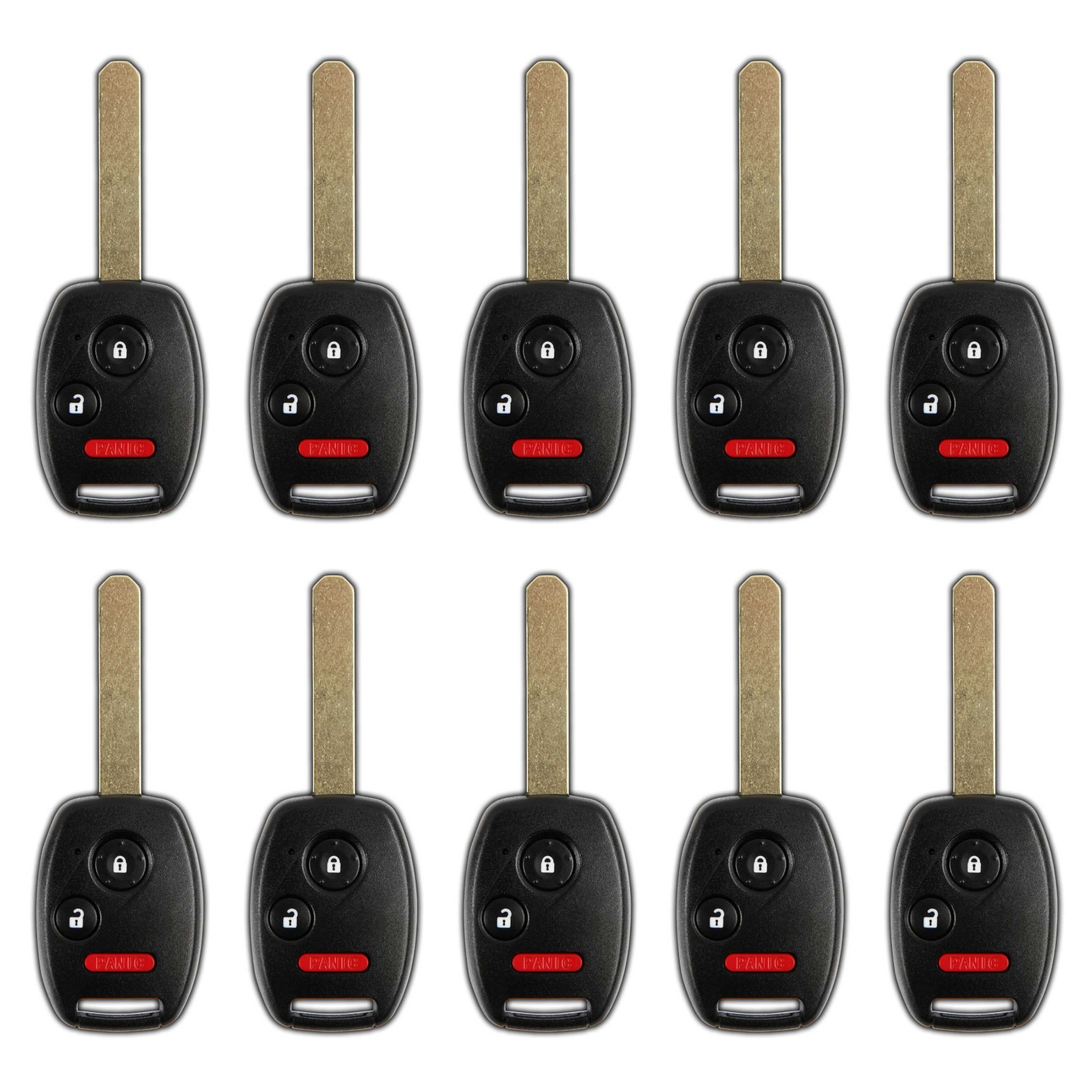 Lot 10 Wholesale Bulk Keyless Entry Remote Key Fob for 2007-2013 Honda CR-V