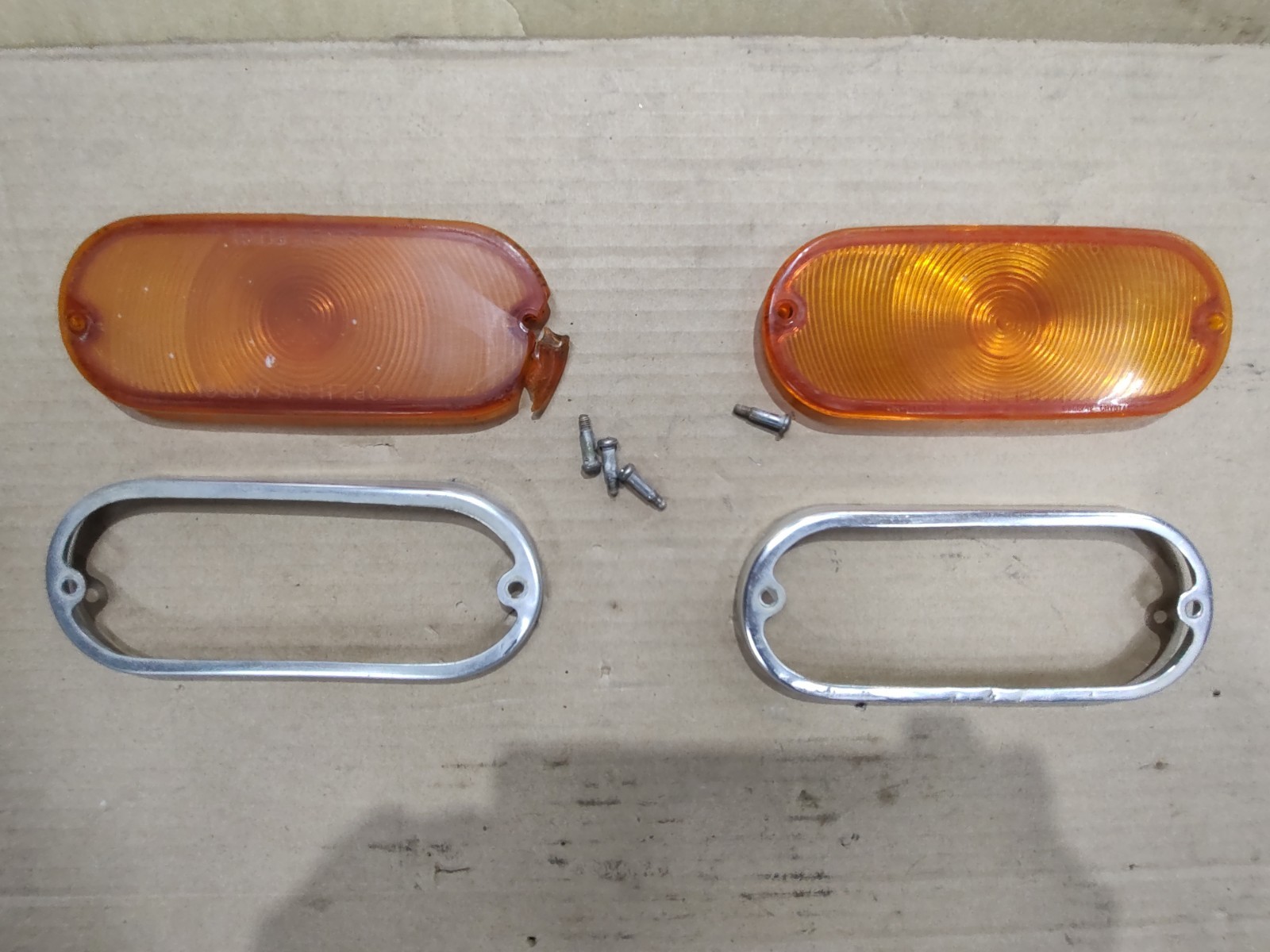 1961 61 62 1967 67 1968 68 International Truck Turn Signal Light Lenses Bezels