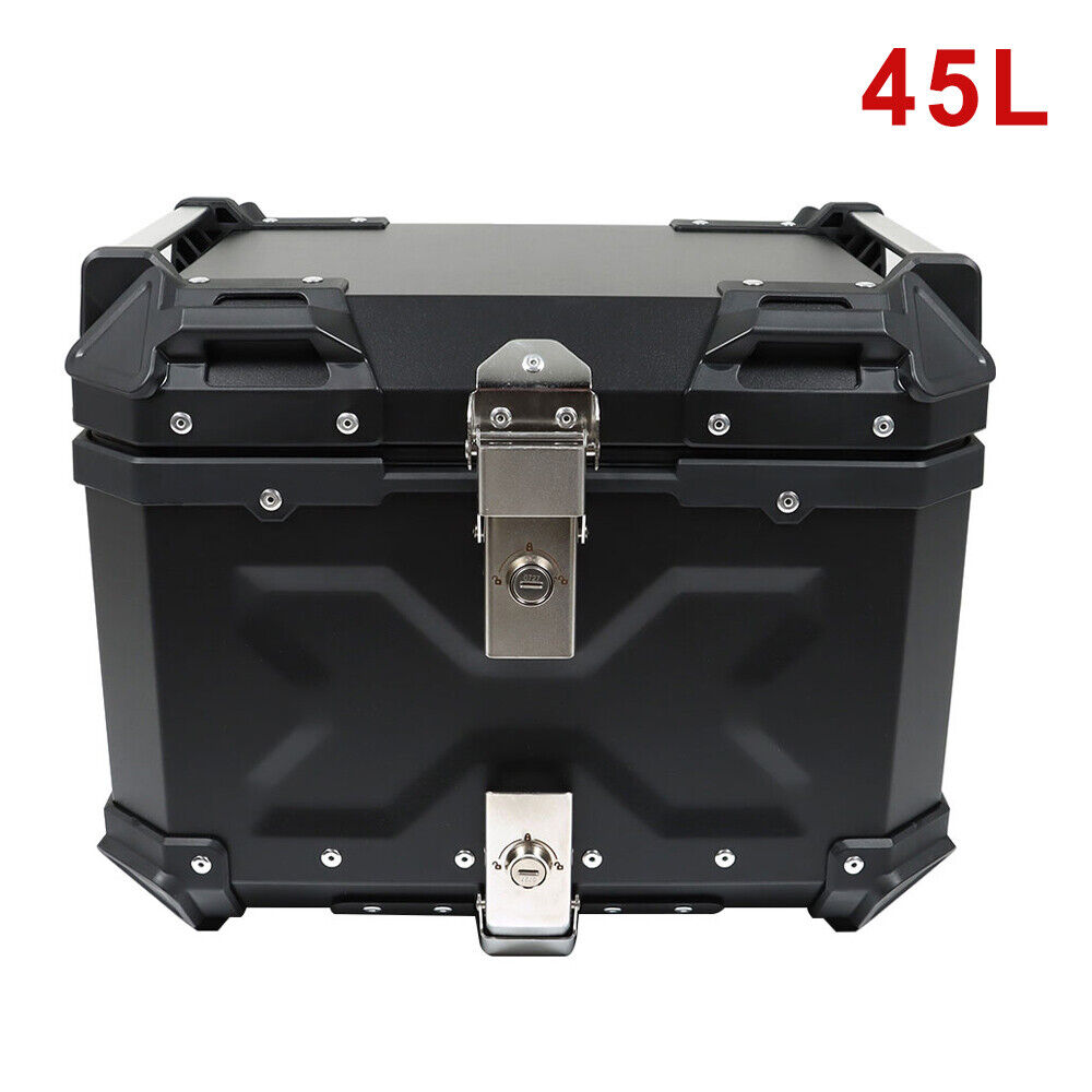 22L/45L/55L/65L Aluminum Motorcycle Trunk Tour Tail Box Luggage Storage Top Case