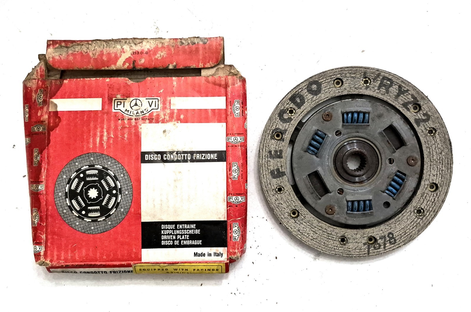 NOS PIOVI Clutch Disc RENAULT R8 R10 FERODO 48210 Milano Italy