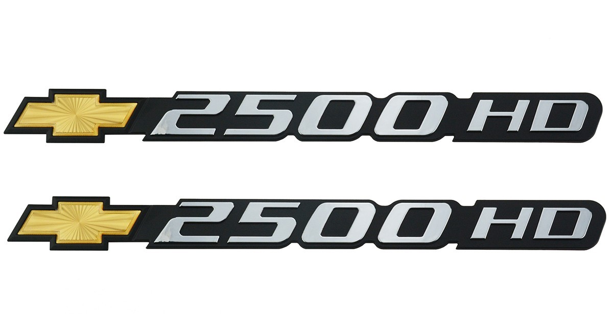 2Pc 2001-2007 Chevy 2500HD Emblem Fit for Silverado Badge 15114051