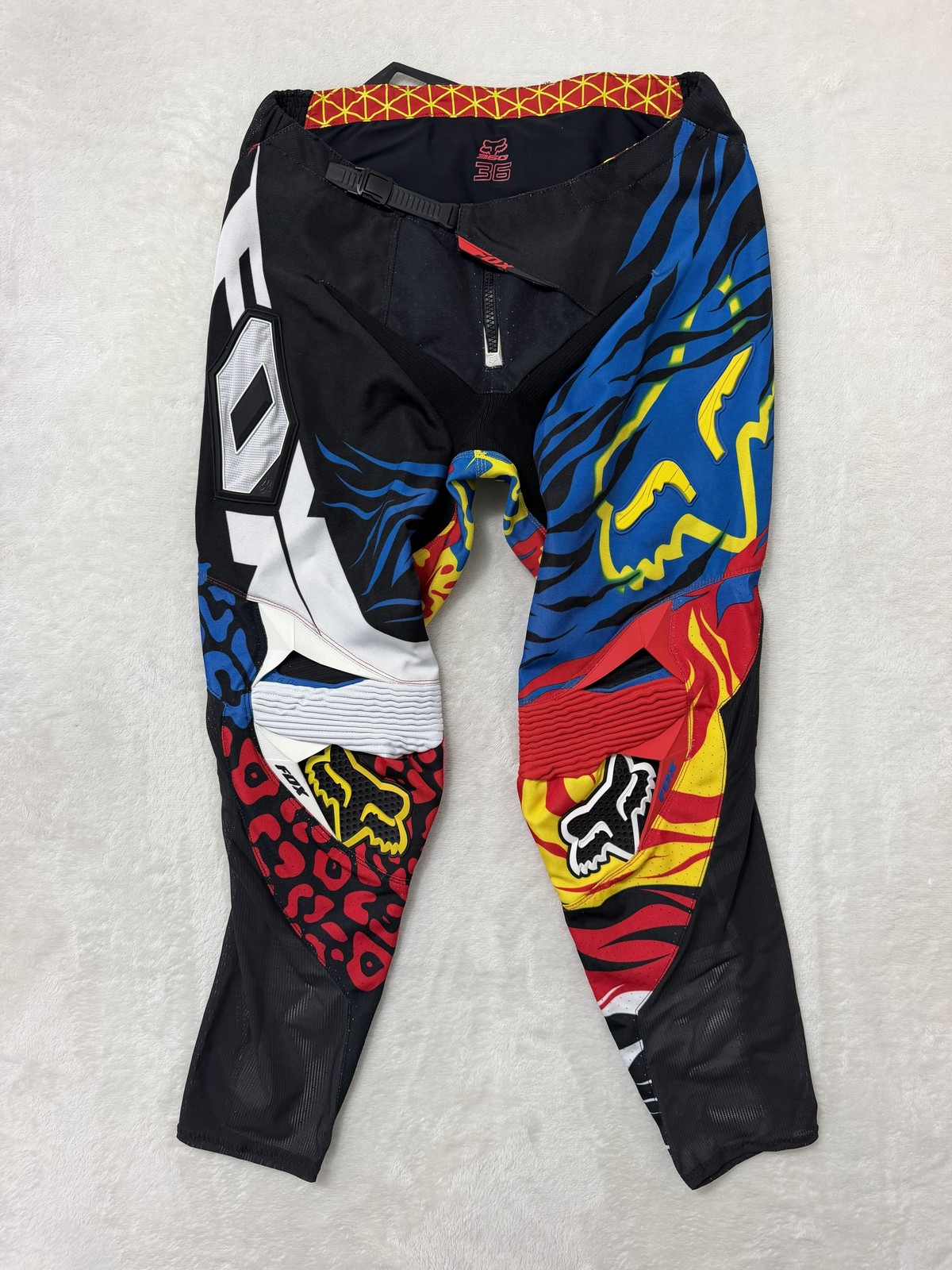 Fox Racing Pants Mens Large 36 Multicolor 360 Leather Motocross MX Vented