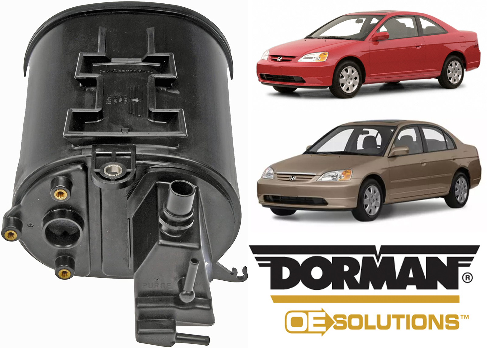 Dorman 911-766 Vapor Canister For 2001-2005 Honda Civic New  USA