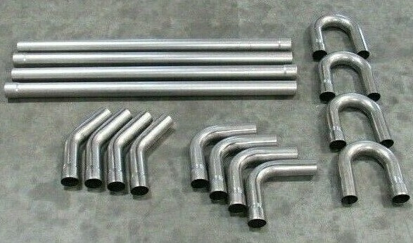 Universal DIY 3'' Mild Steel Dual Mandrel Exhaust Kit H64303