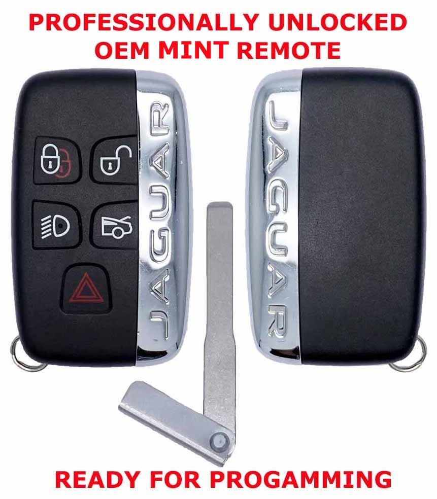 JAGUAR XJ SMART REMOTE VIRGIN UNLOCKED OEM FOB 2011-2019 NEW UNCUT KEY KOBJTF10A