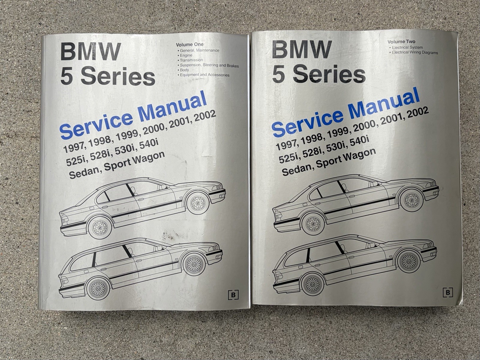 BMW E39 5 Series Service Manual 1997-2002 Bentley Workshop Volume Vol 1 and 2