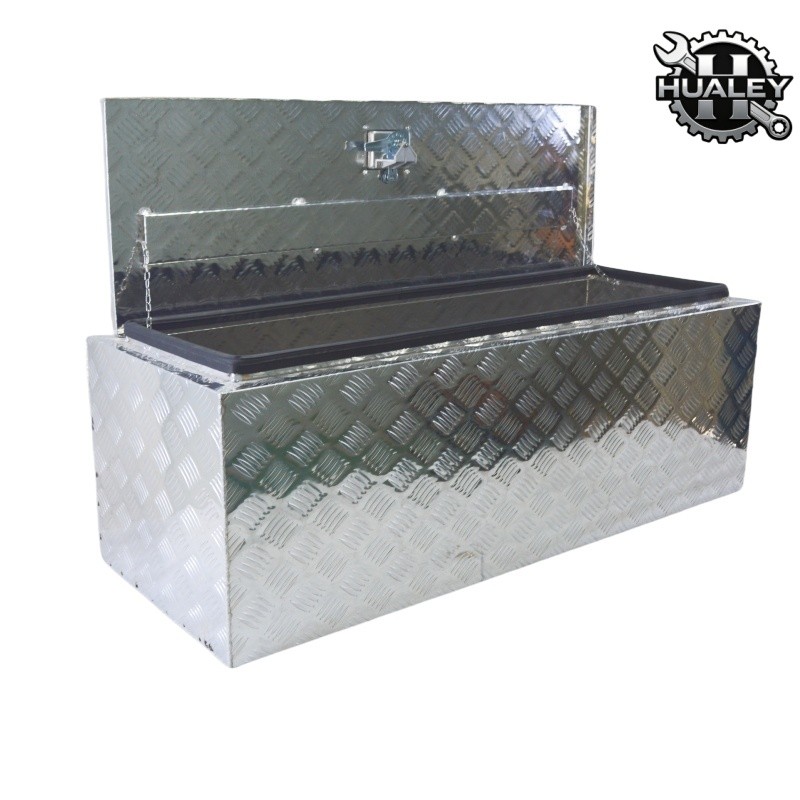 48x17x18Inch Lockable Aluminum Underbody ToolBox for Truck& Pickup Storage Box