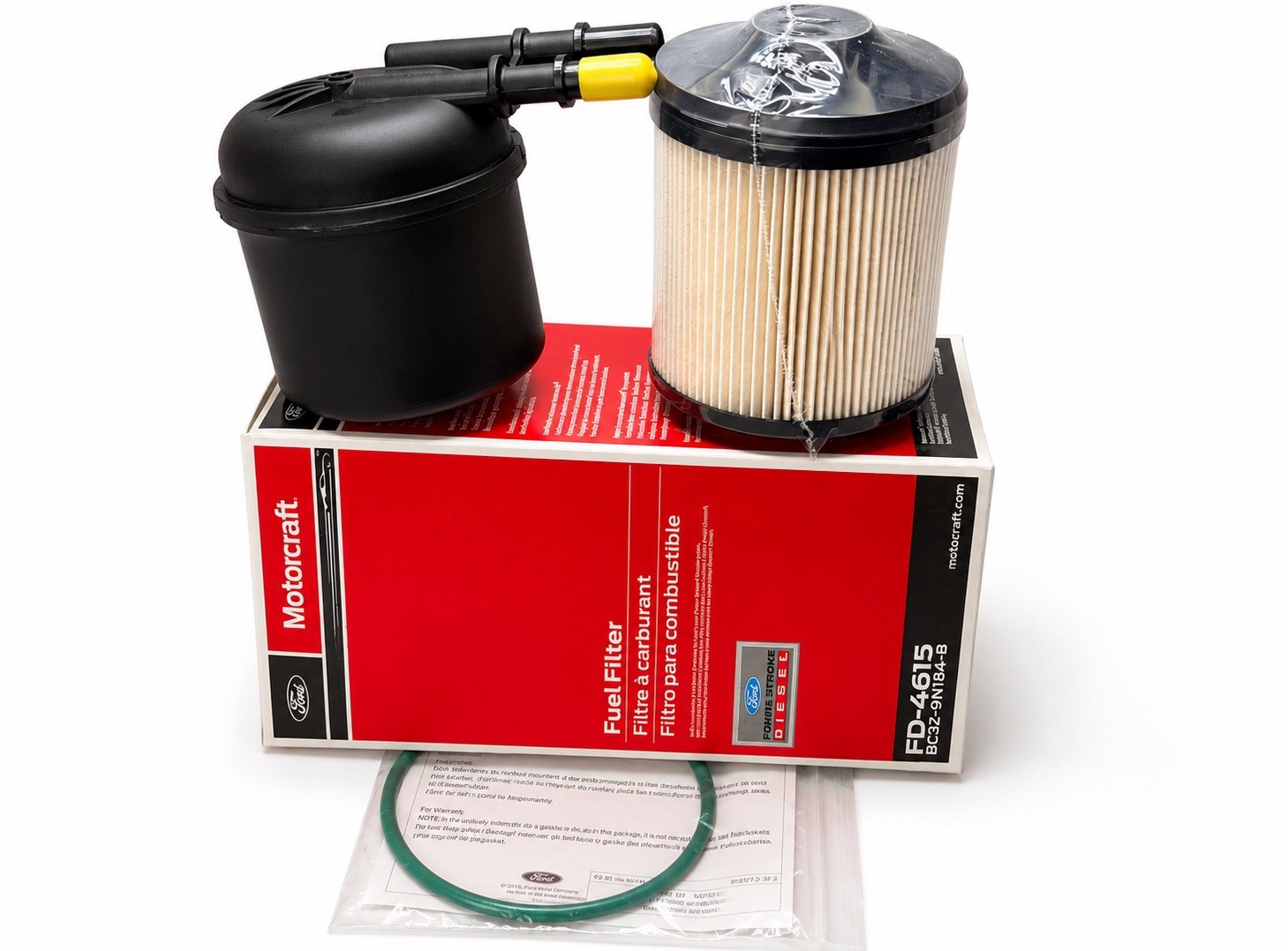 Genuine OEM Motorcraft Diesel Fuel Filter FD4615 for Ford F-250 Super F-350 6.7L