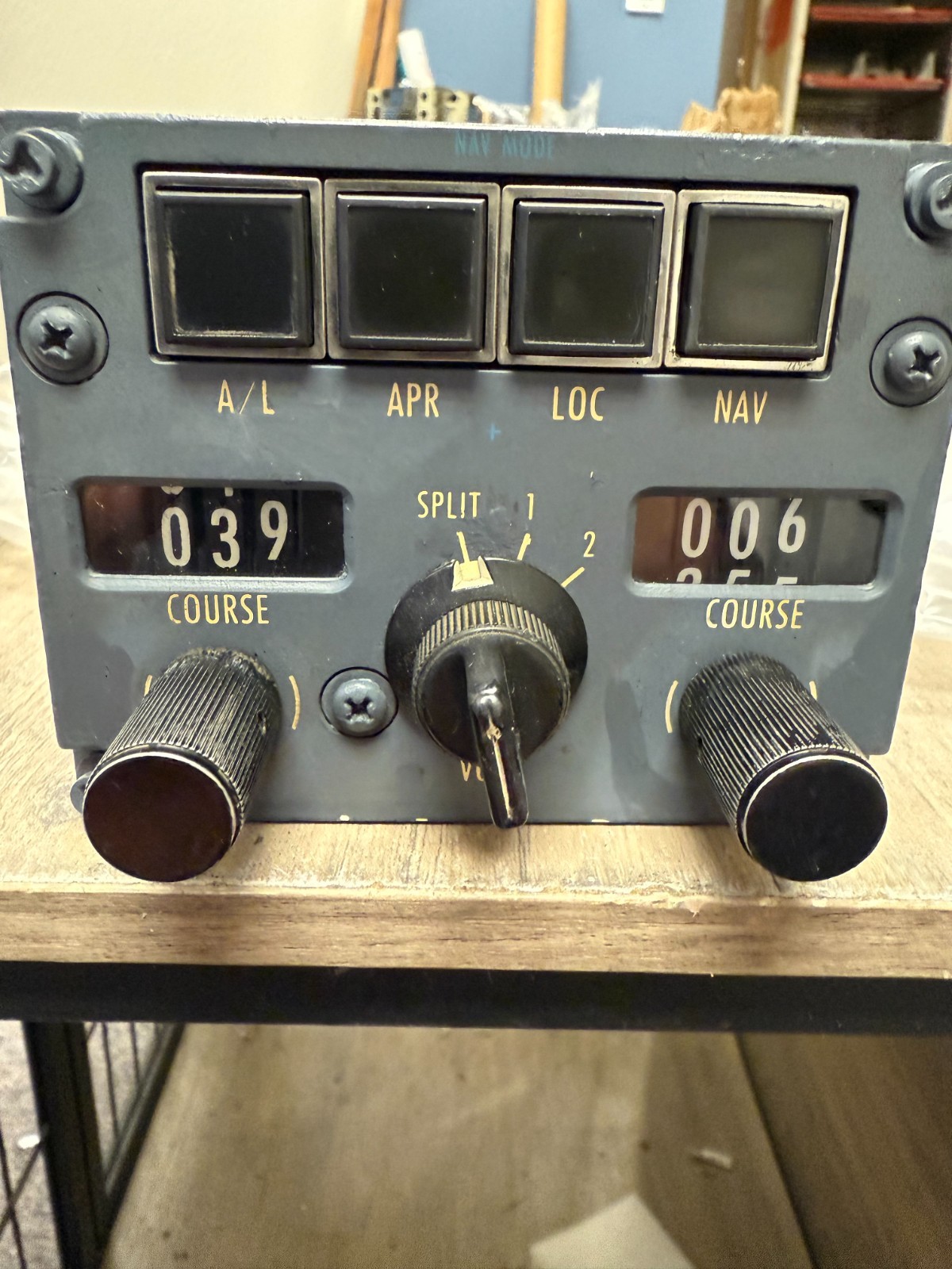 COLLINS AVIONICS PANEL NAV MODE P/N 787-6392-001 UNTESTED READ