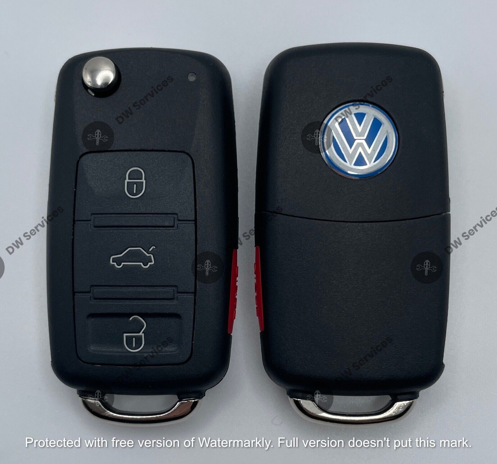 NEW Volkswagen TOUAREG 2004-2010 4-button flip key remote fob KR55WK45022 ID46
