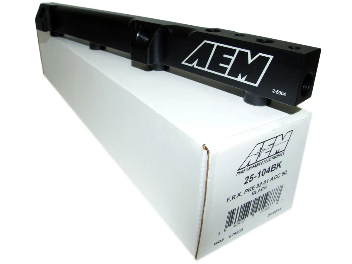 AEM 25-104BK High Volume Fuel Rail for Honda F22A1 F22A4 F22A6 H22A1 H22A4 H23A1