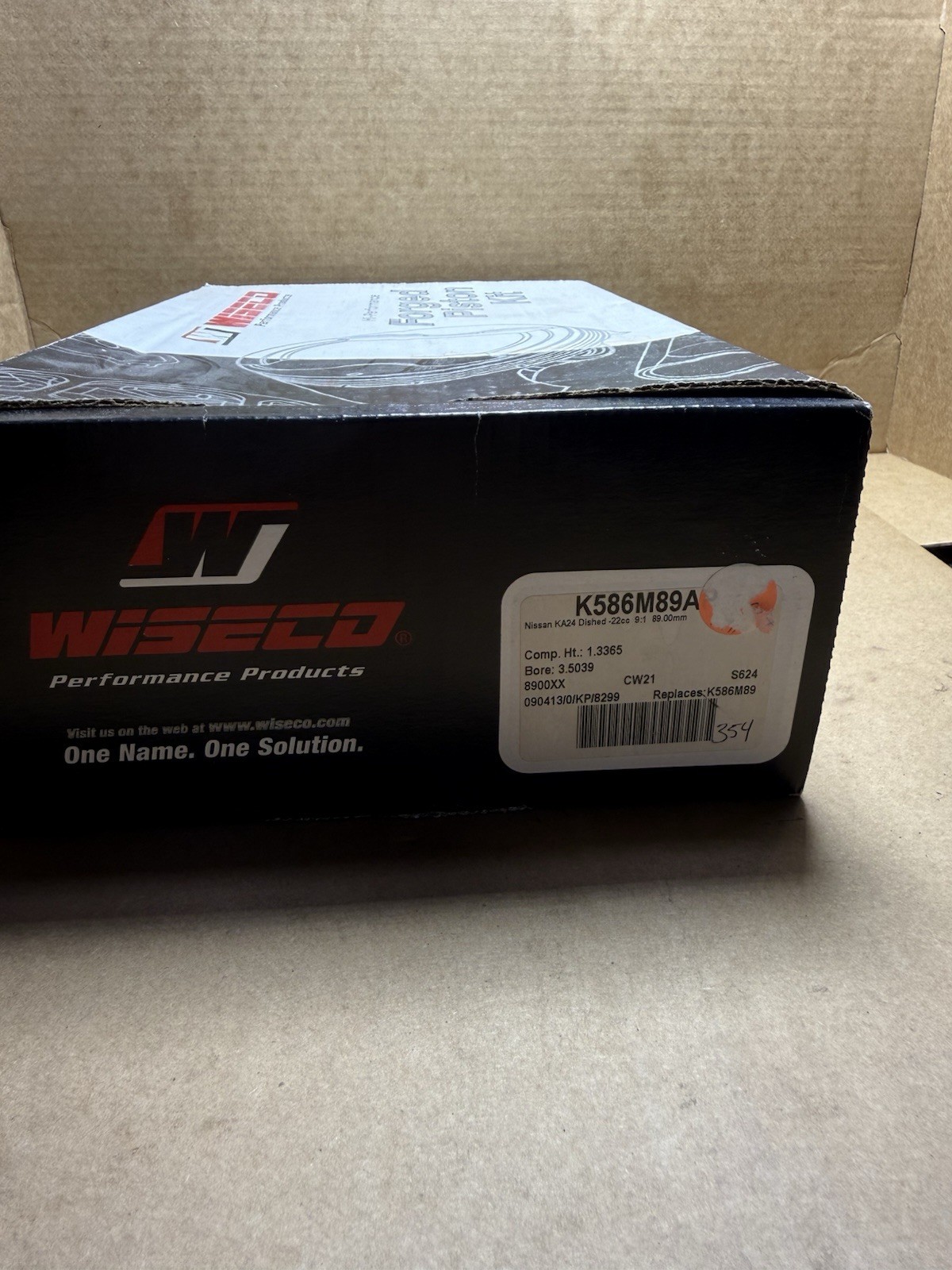 Wiseco K586M89A Forged Piston Kit 89mm Nissan KA24DE 240SX S13 S14 9:1