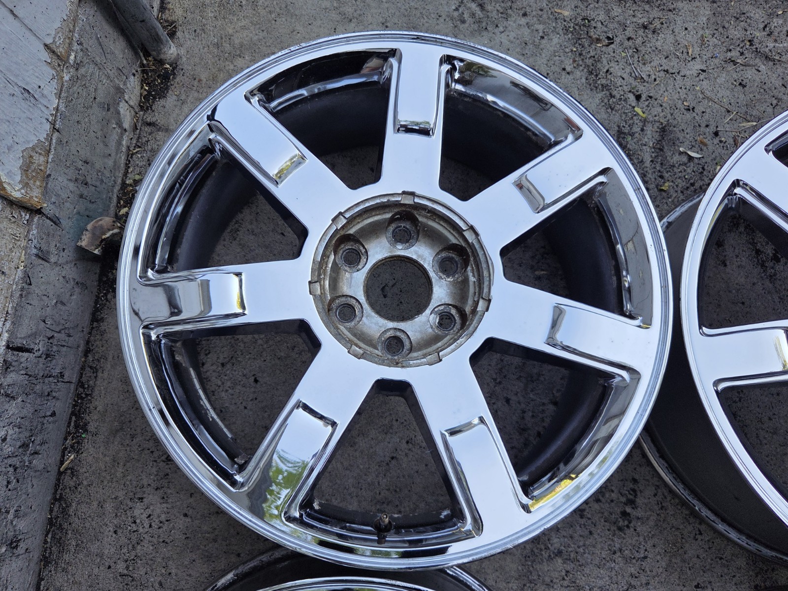 GENUINE 22x9 Cadillac SINGLE Chrome Rim OEM Wheel 07 08 09 10 11 12 13 Escalade