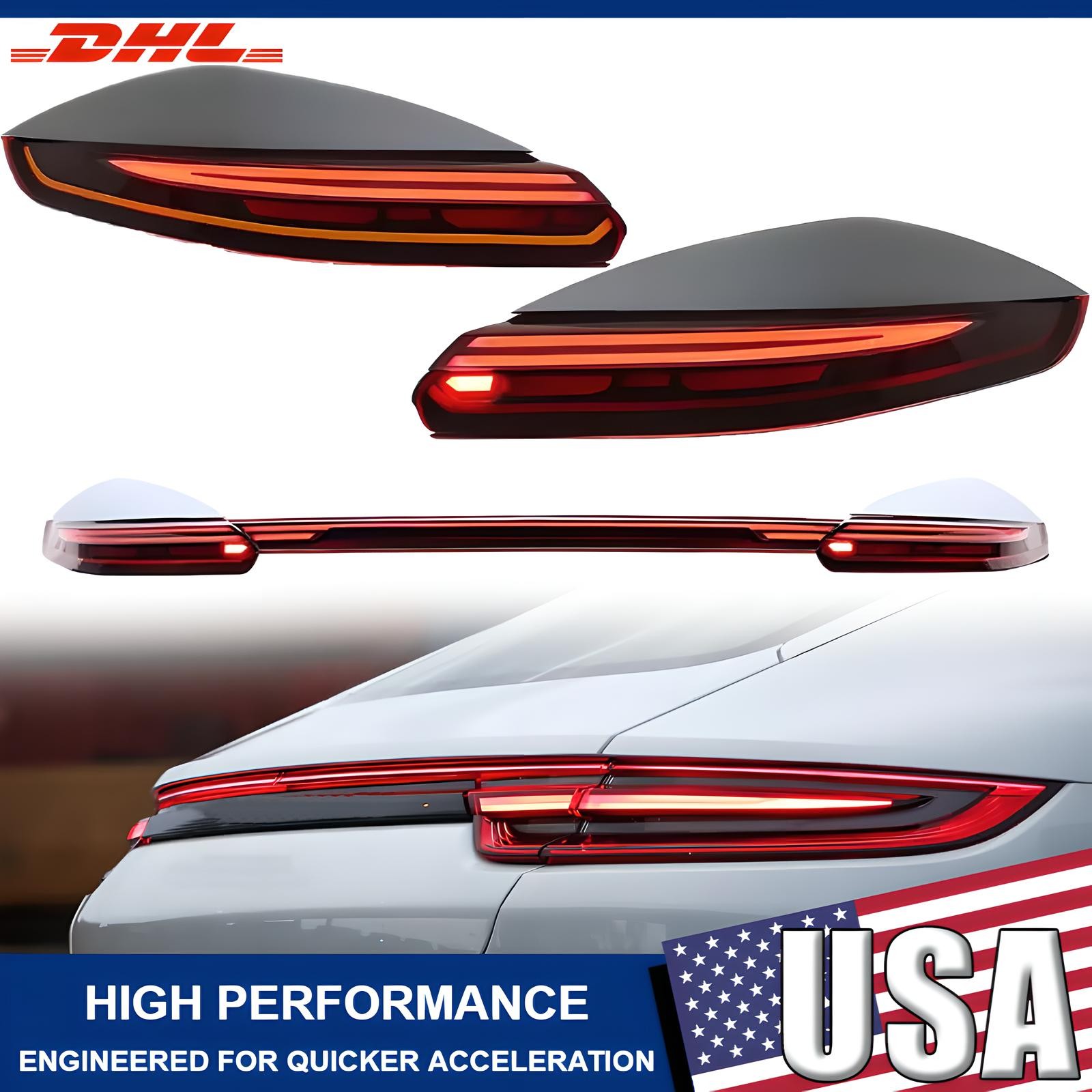 Upgrade 971 Style Brake Light LED Rear Tail Light For Porsche Panamera 2014-2016