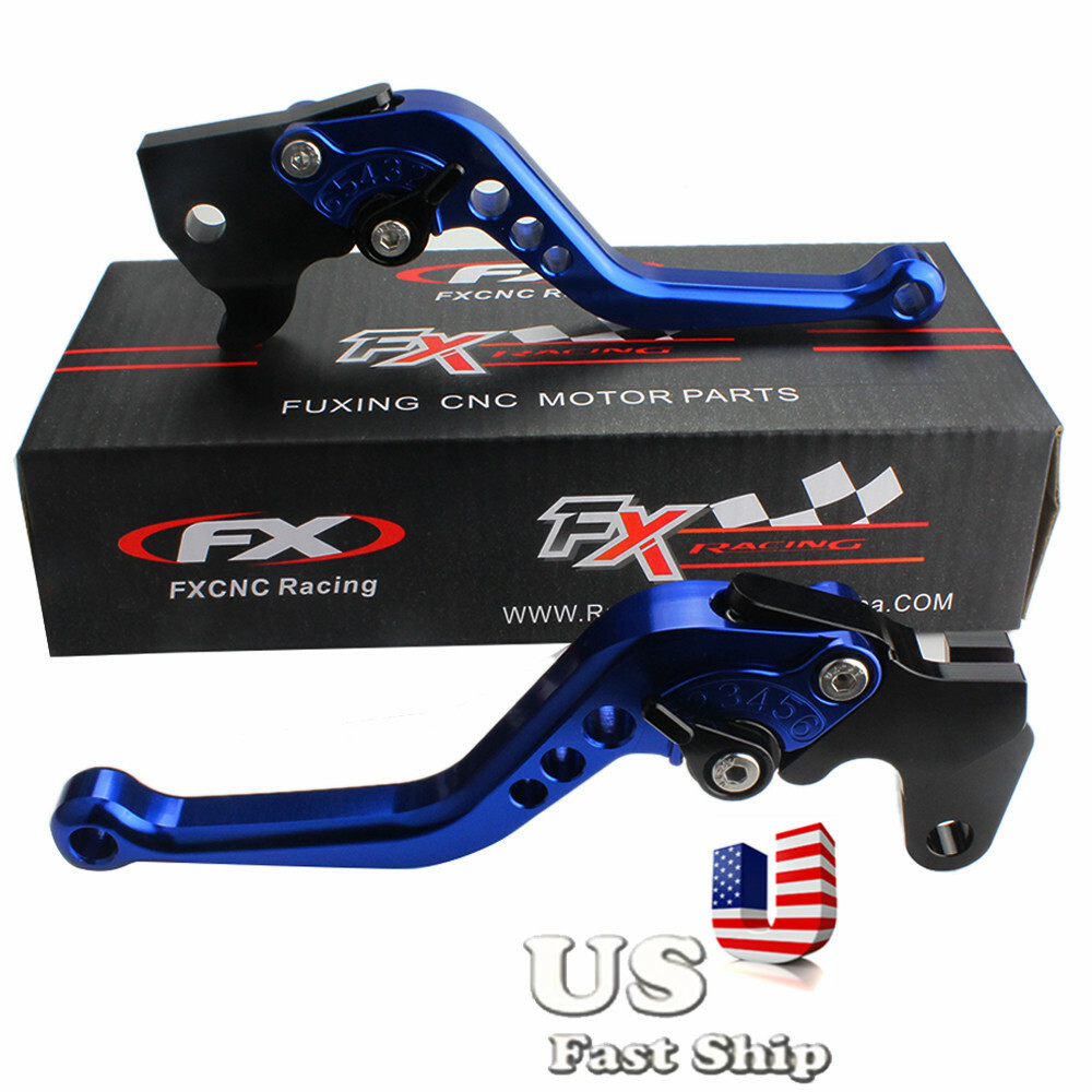 CNC Blue Brake Clutch Levers For Yamaha YFZ450 YFZ450R 2008-2015 2016 2017 2018