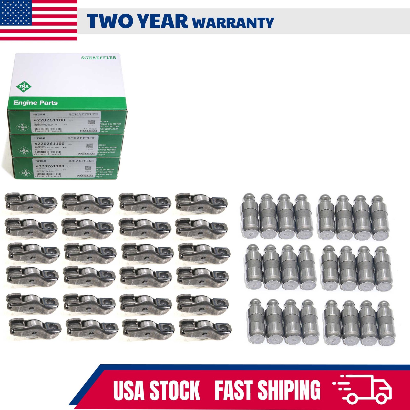 INA Rocker Arms & Tappets for Audi S4 S5 Q7 C8 B9 Porsche Macan 2.9 3.0 T EA839